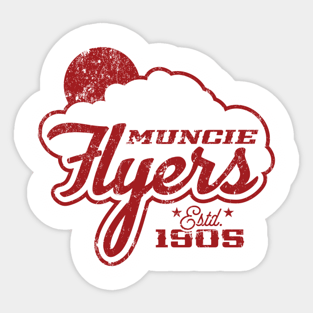 Muncie Flyers Sticker by MindsparkCreative